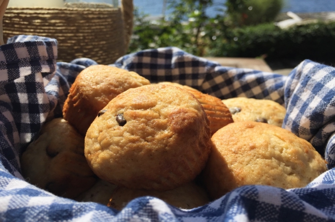 Healthy-ish Blueberry Banana Muffins